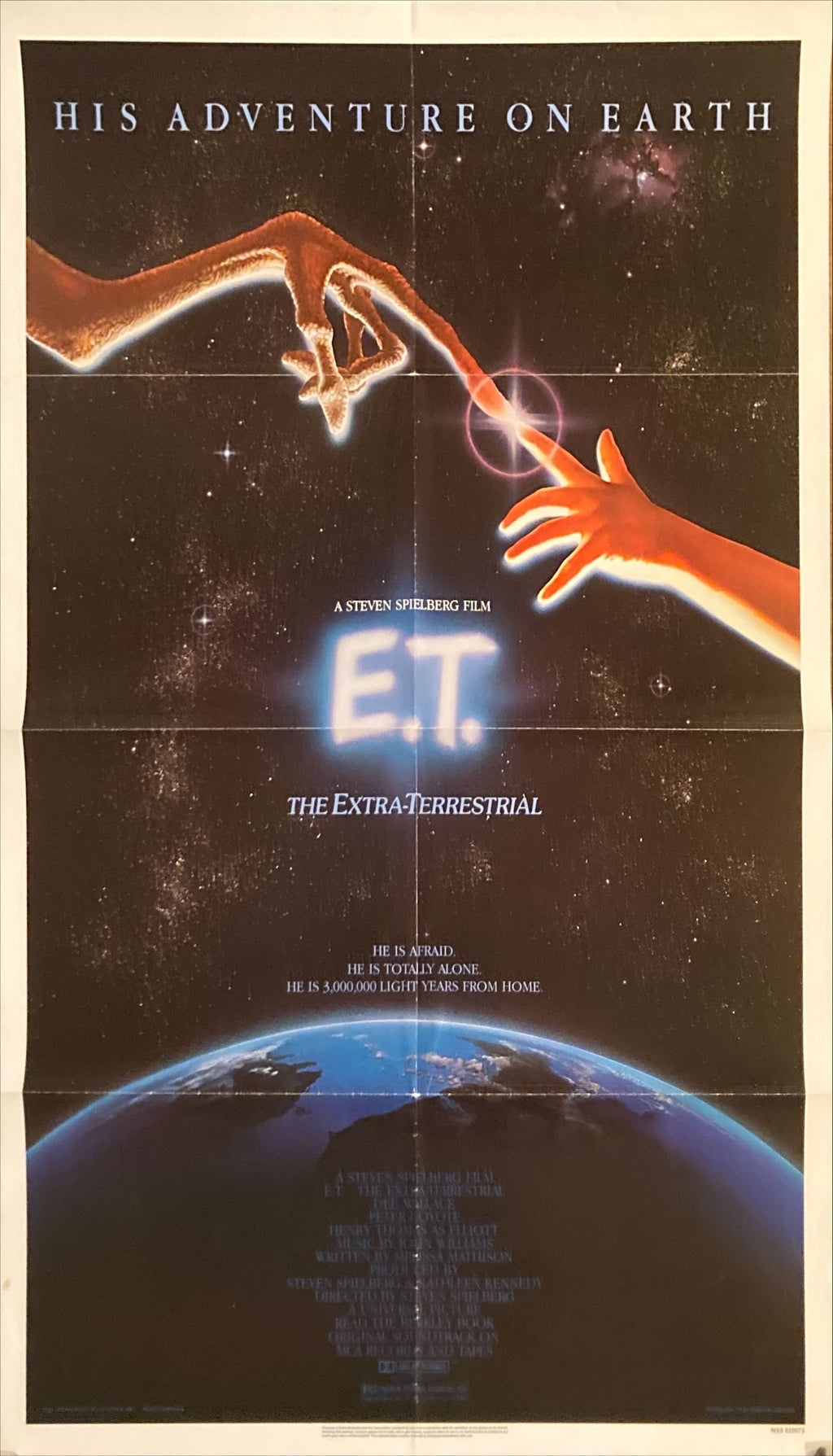 E.T. The Extraterrestrial (1982) One Sheet Movie Poster -  Spielberg