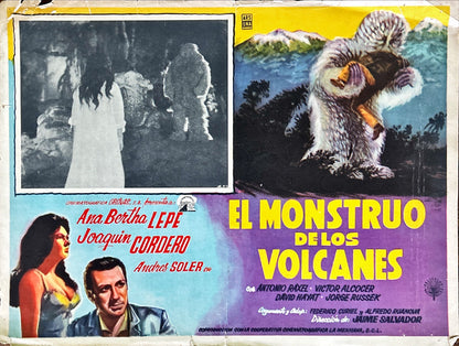 El Monstruo de los Volcanes (1963) 5x Lobby Cards - MX