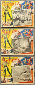 Peter Pan (1953) 3x Lobby Cards - MX, R'70, Disney