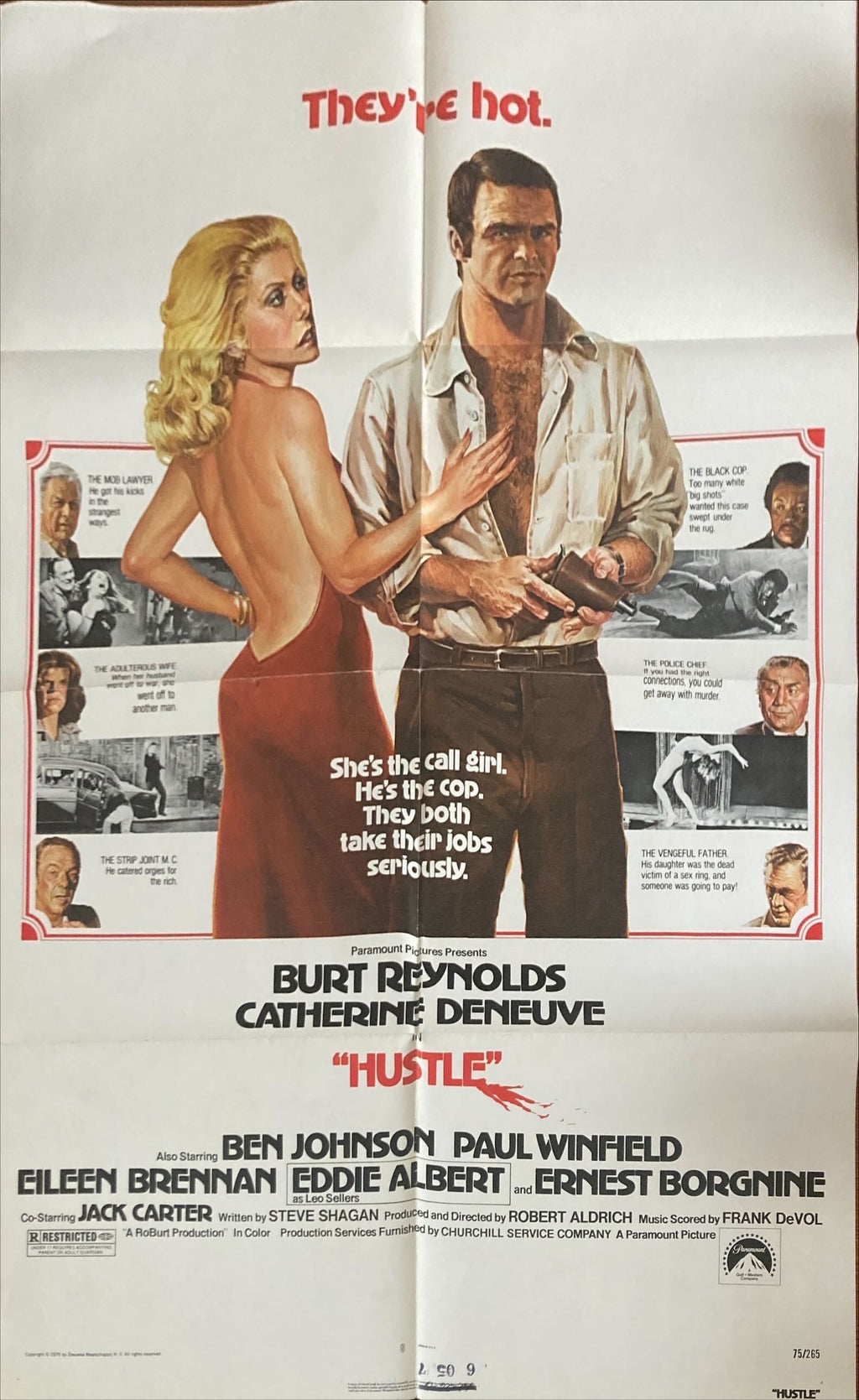 Hustle int'l (1975) Burt Reynolds & Catherine Deneuve