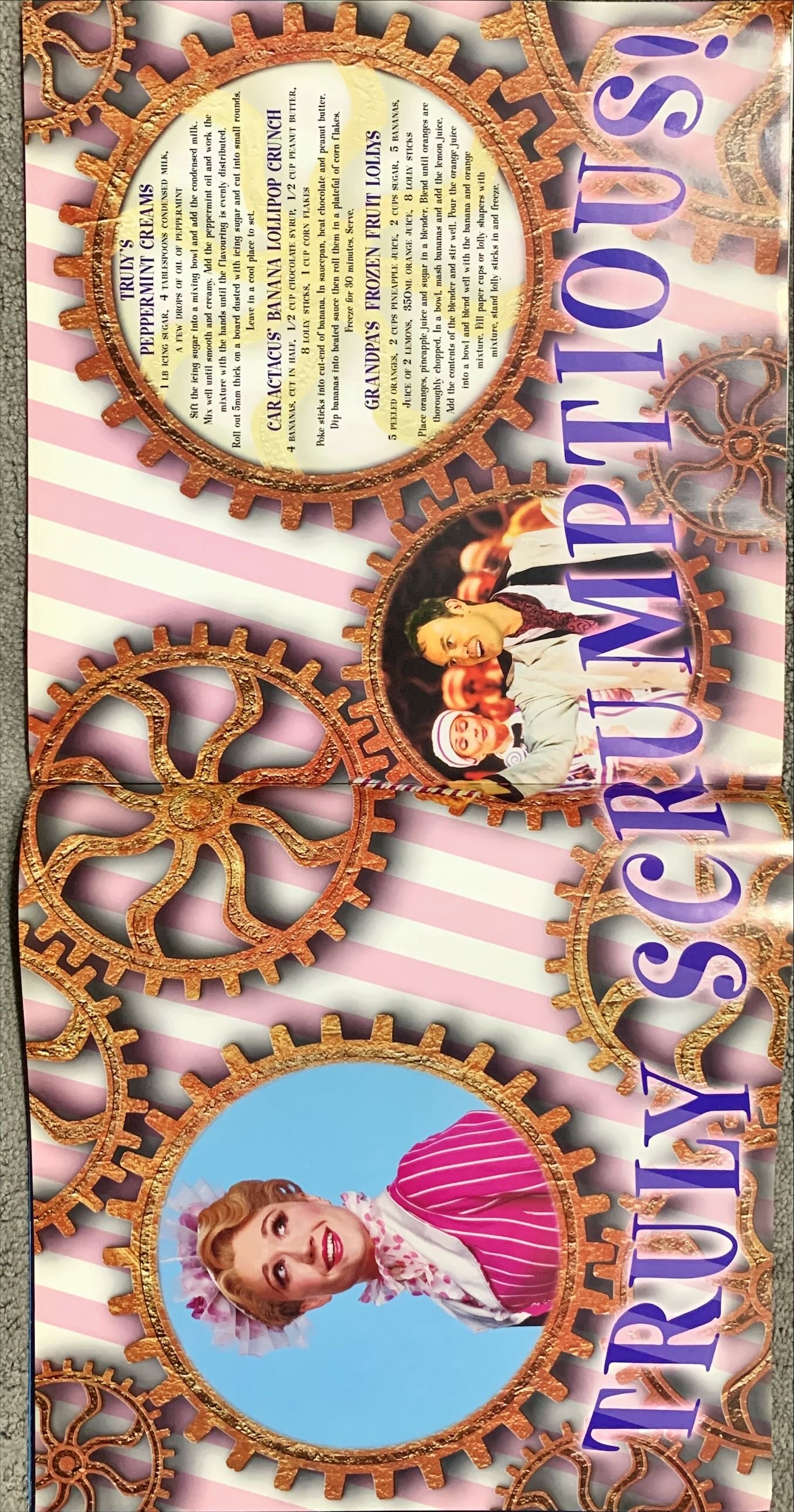 Chitty Chitty Bang Bang Stage Musical programme with paper models of the flying car