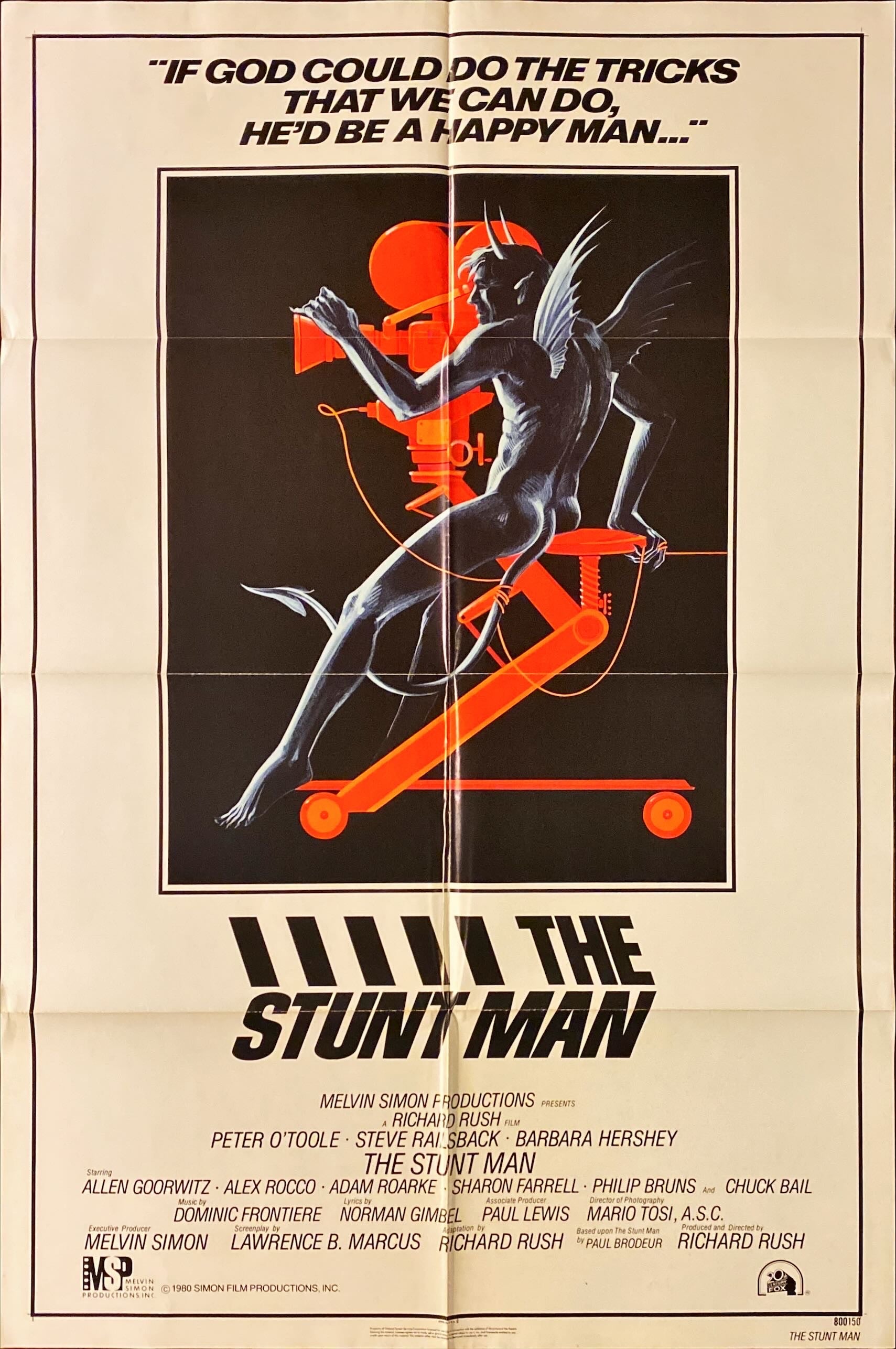The Stuntman (1980) One Sheet Movie Poster - Peter O Toole