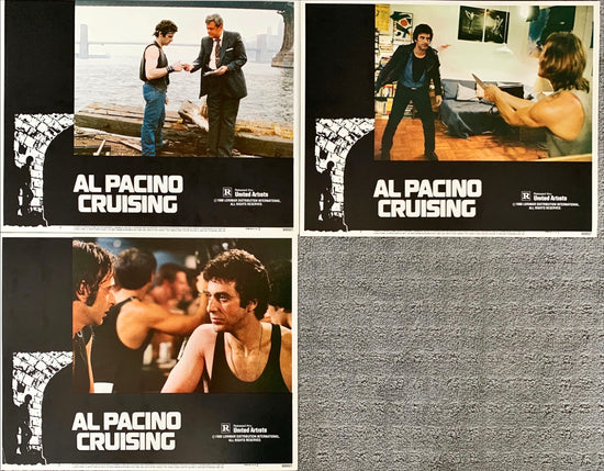 Cruising, Al Pacino -3 Lobby Cards