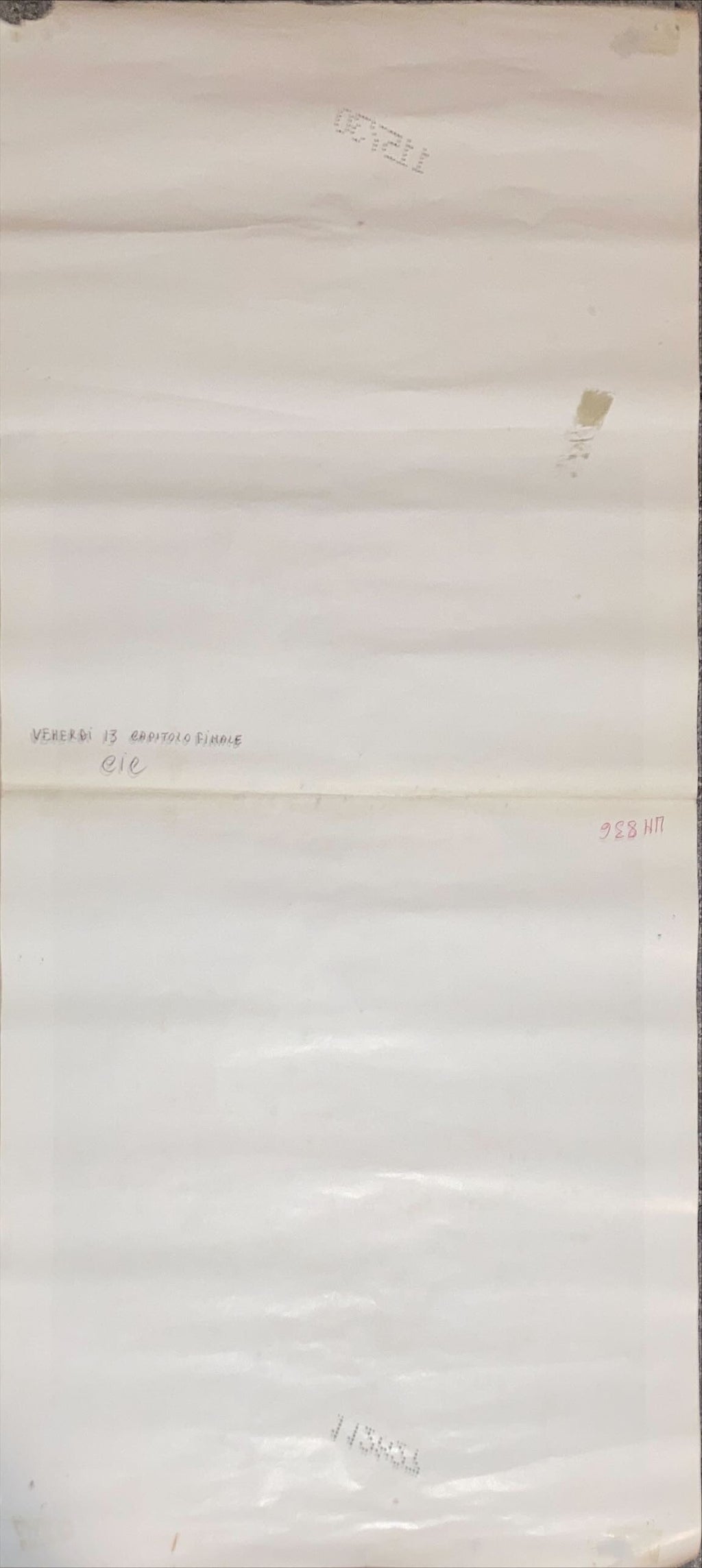 Friday 13th Final Chapter (1984) Original Locandina Movie Poster - ITA