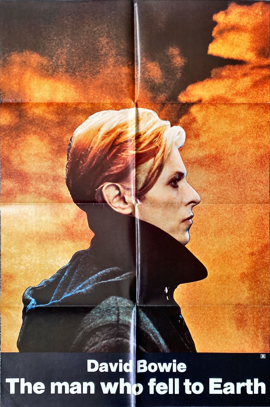 1195  MAN WHO FELL TO EARTH 1sh 1976 great profile portrait of alien David Bowie, Nicolas Roeg!