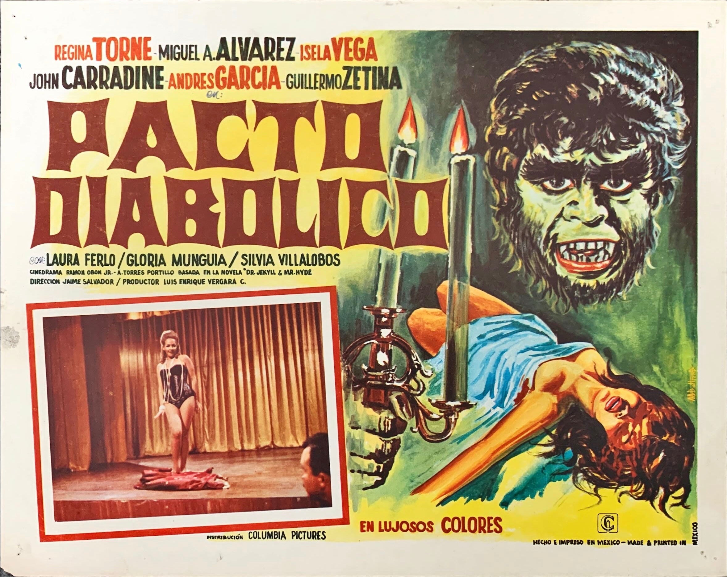 Pacto diabólico, Mexican lobby card
