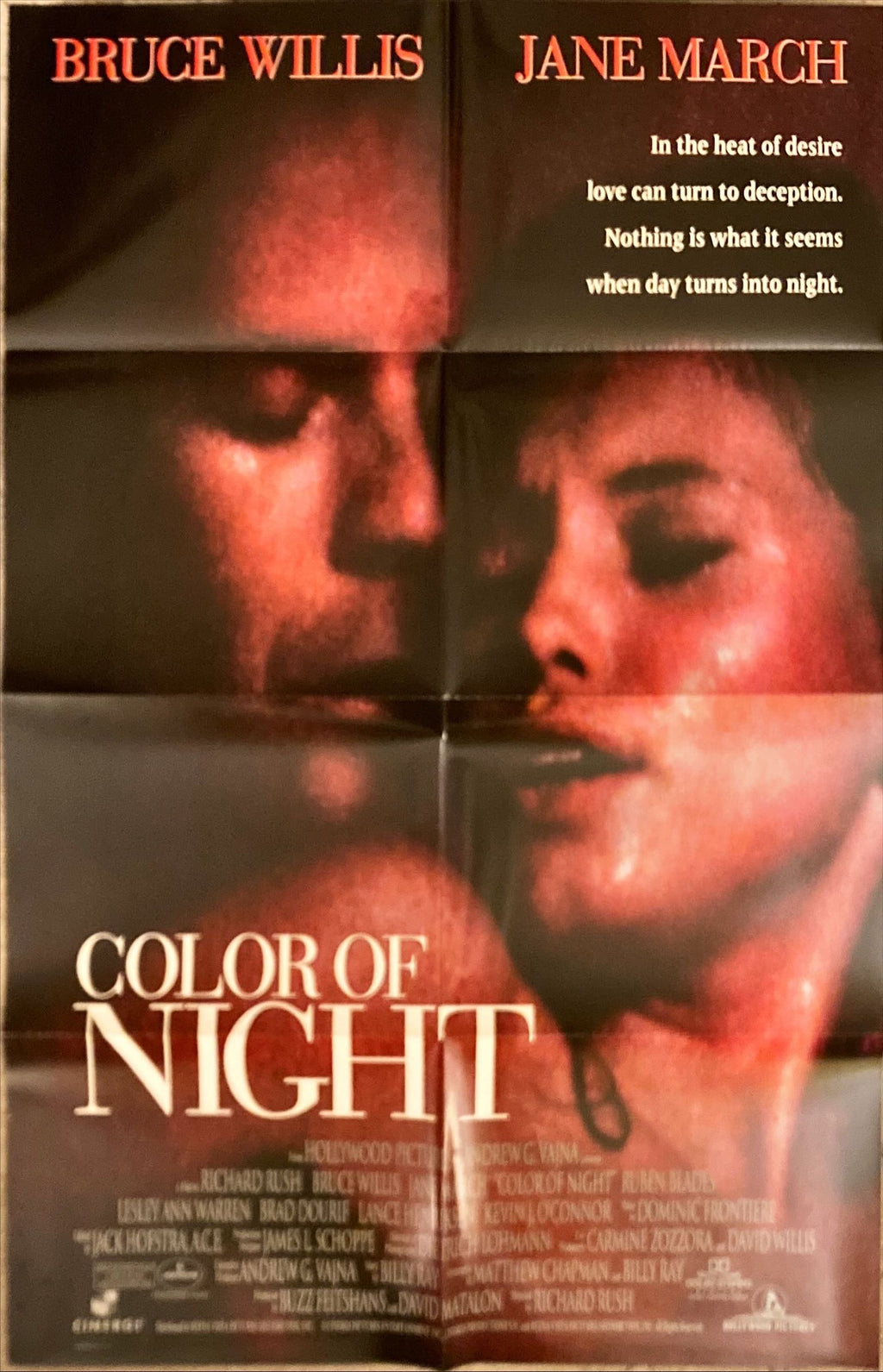 The Color of Night DS int'l 1sh '94 Bruce Willis