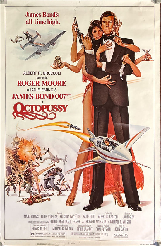 Octopussy (1983) Original Movie Poster - Roger Moore