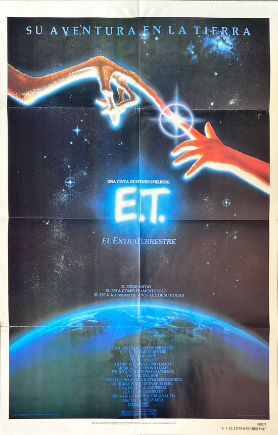 E.T. The Extraterrestrial (1982) One Sheet Movie Poster - SPAN, Spielberg