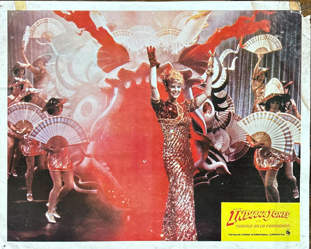 Indiana Jones and the Temple of Doom  2 Mexican color 11x14 stills 1984 Lucas, Spielberg, Ford & Capshaw
