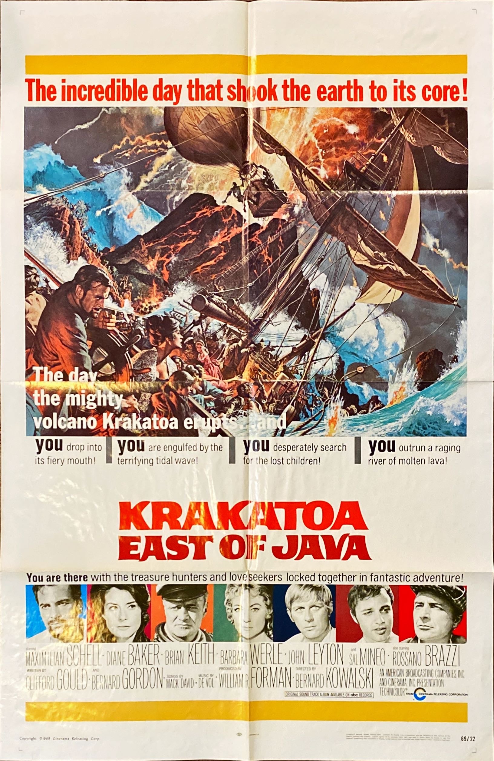 Krakatoa, East of Java (1969) One Sheet Movie Poster