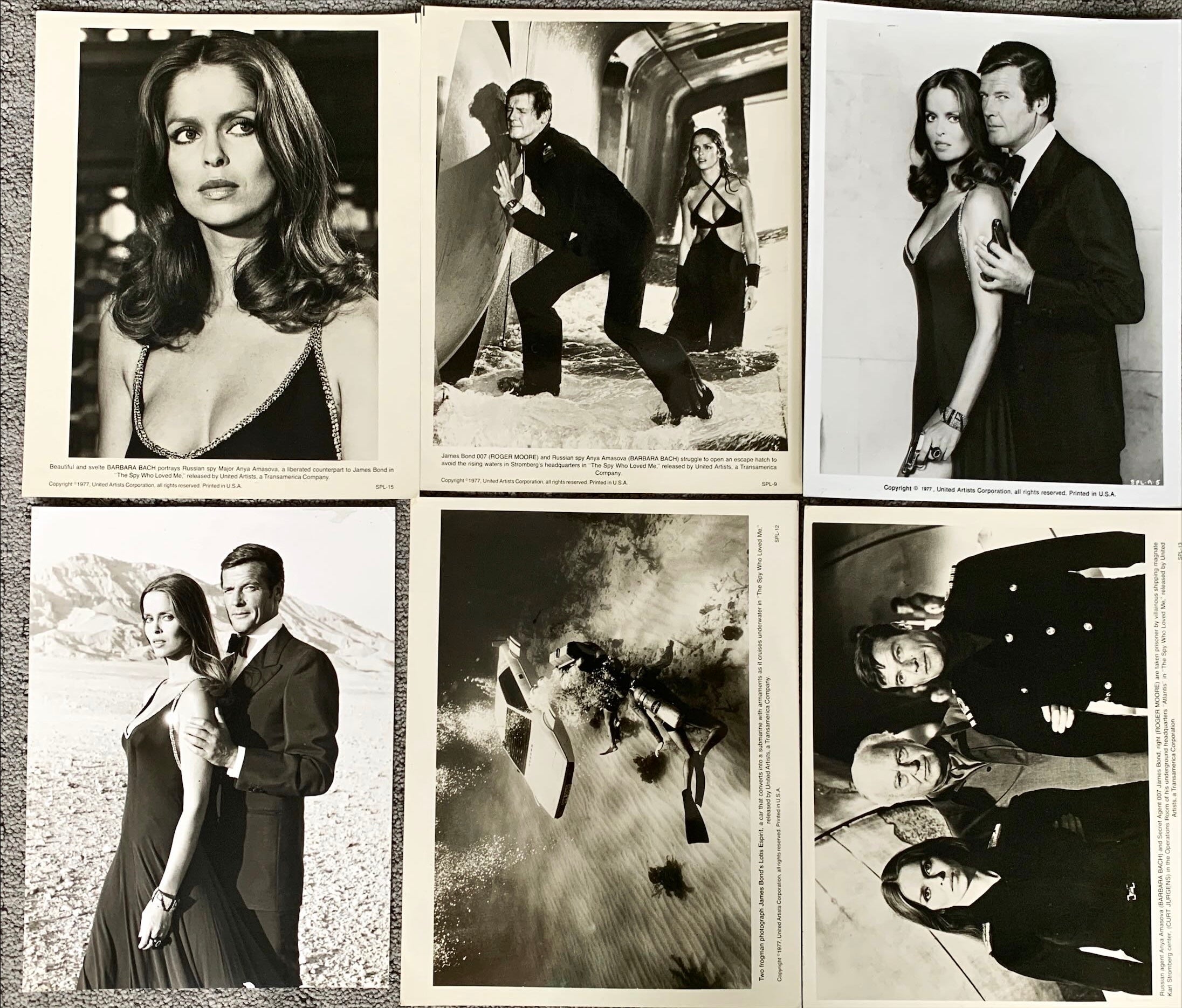 The spy who loved me James Bond Roger Moore (14) 8 x 10 Stills