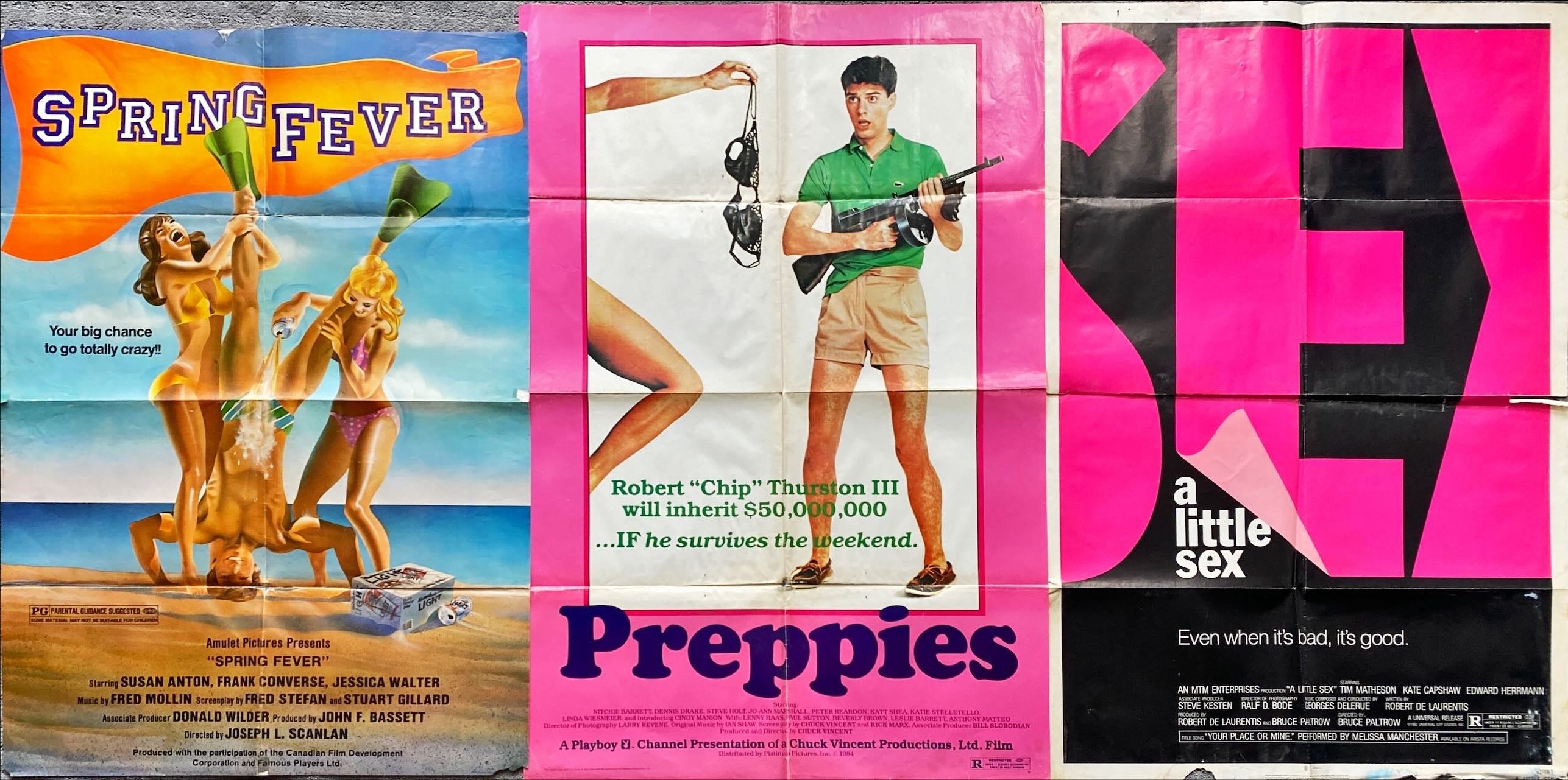 1980s Sexy Movie Poster Bundle