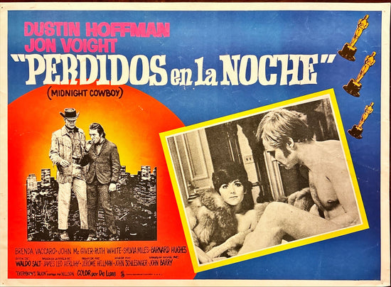 Midnight Cowboy (1970) 3 Original Mexican Lobby cards Dustin Hoffman & Jon Voight