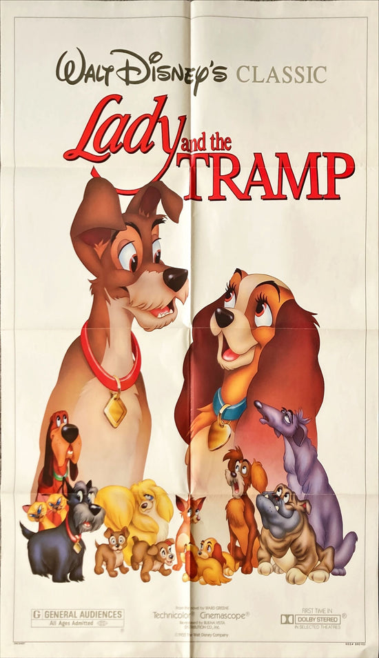 Lady and the Tramp,1sh R1986 Walt Disney