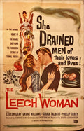 #2005 LEECH WOMAN 1sh 1960 deadly female vampire