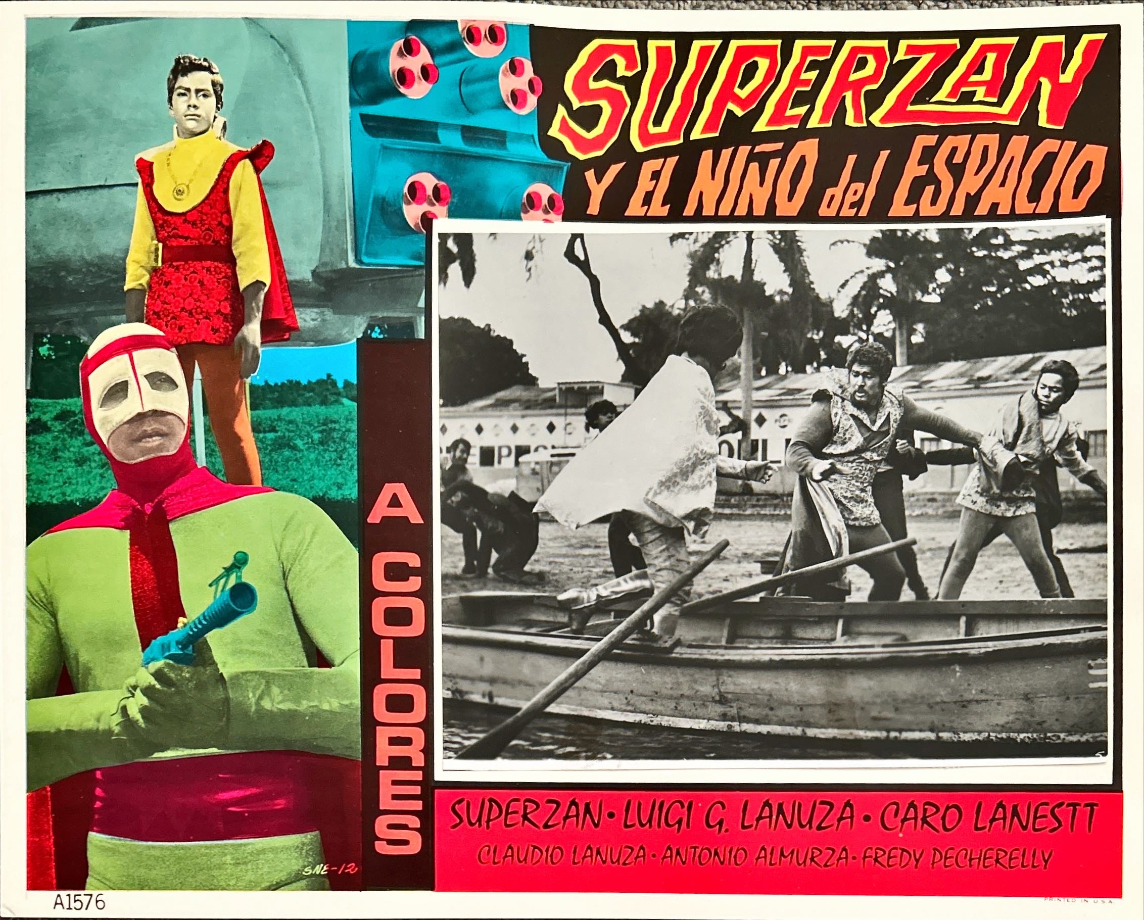 Superzan y el Nino del Espacio (1972) 8x Lobby Cards - MX