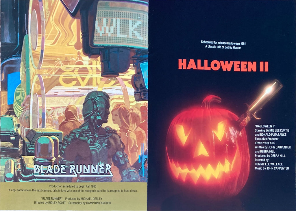 Filmway Pictures (1980-81) Original Campaign Book - Blade Runner, Halloween II