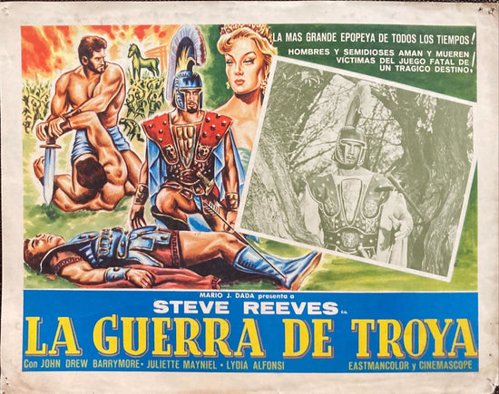 Trojan Horse (1961) Vintage Mexican Lobby Card, Steve Reeves