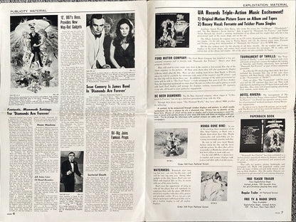 Diamonds Are Forever (1971) Pressbook - Bundle