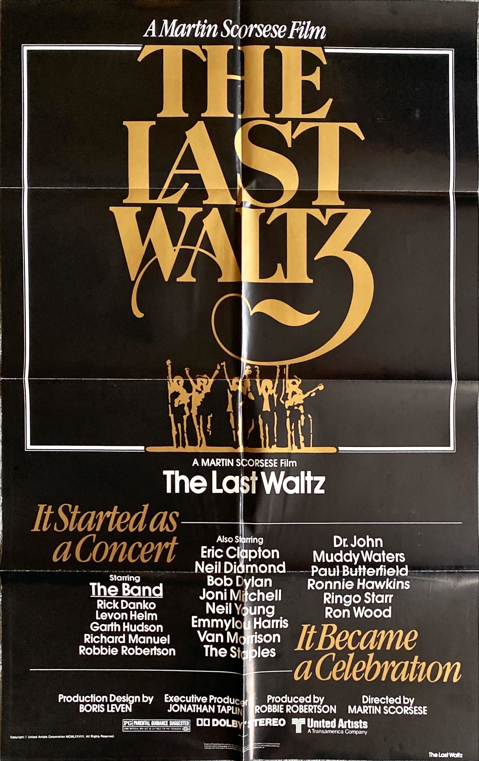 Last Waltz (1978) One Sheet Movie Poster