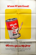 Theres a girl in my soup (1971) One Sheet Movie Poster - Peter Sellers, Goldie Hawn