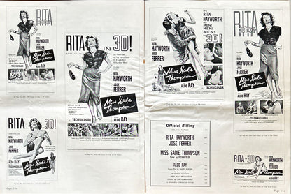 Miss Sadie Thompson (1953) Pressbook - 3D, Rita Hayworth