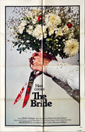 #927. BRIDE one-sheet movie poster '74 horror bouquet & scissors image! VERY RARE