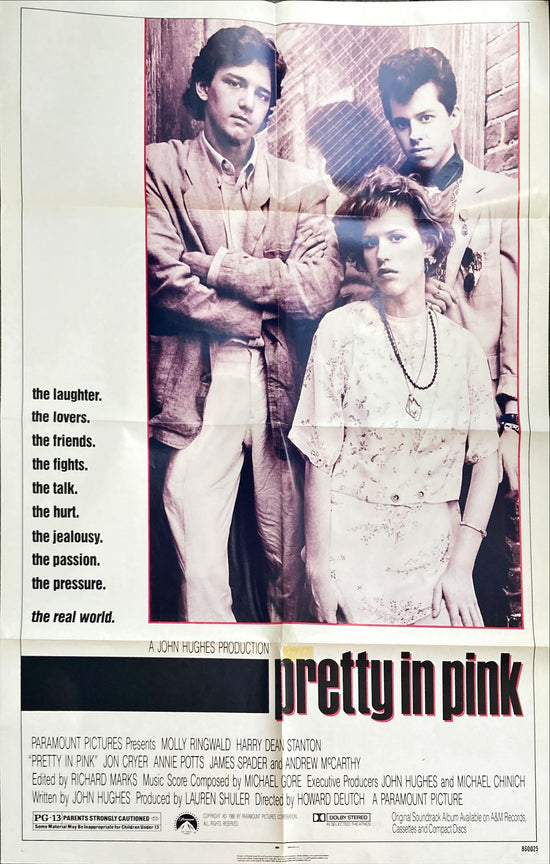 Pretty in Pink (1986) One Sheet Movie Poster - John Hughes