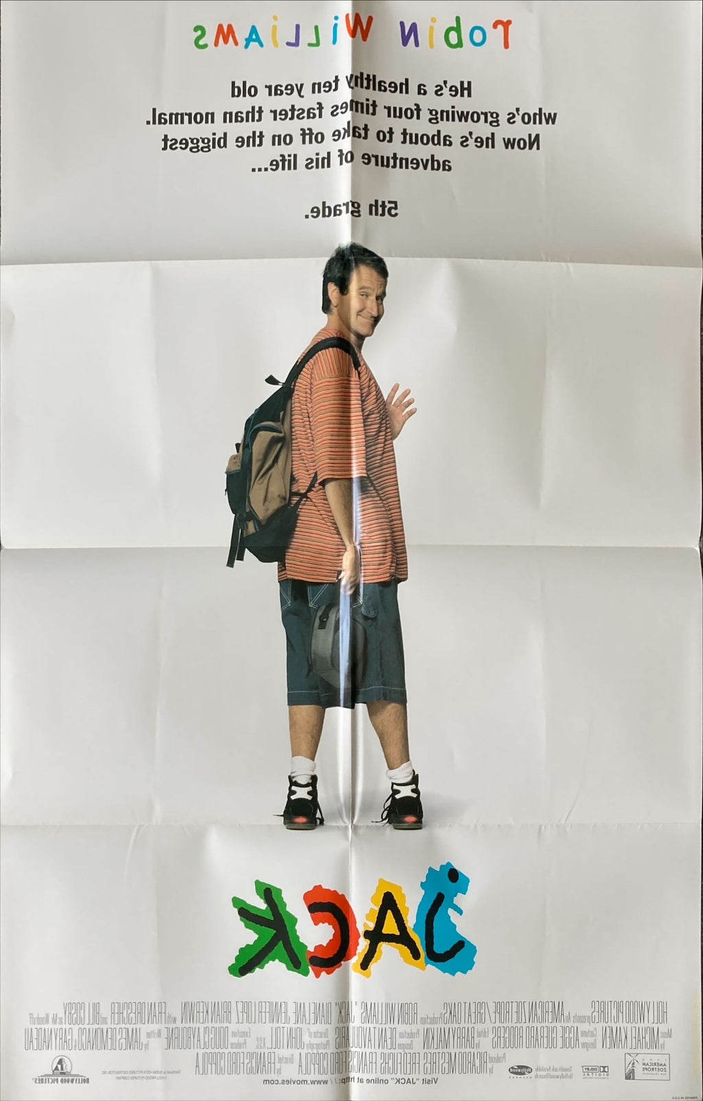 Jack DS 1sh '96 Robin Williams, Francis Ford Coppola