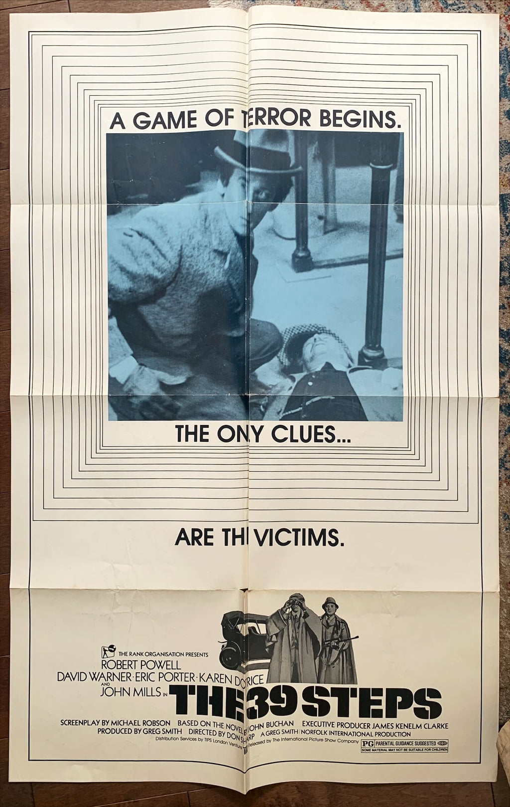 The 39 Steps,  1sh '78 David Warner, Robert Powell