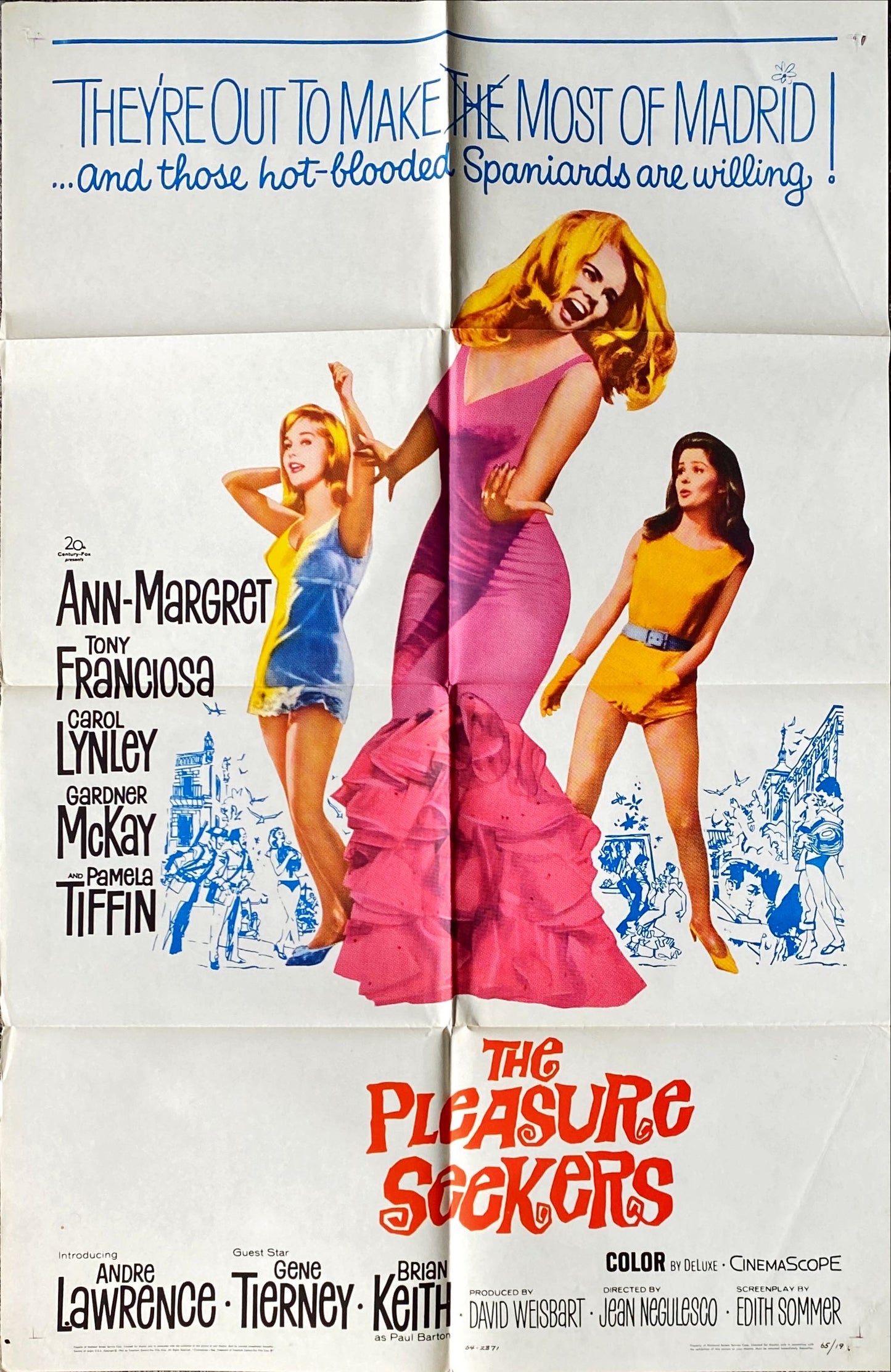 Pleasure Seekers (1965) One Sheet Movie Poster