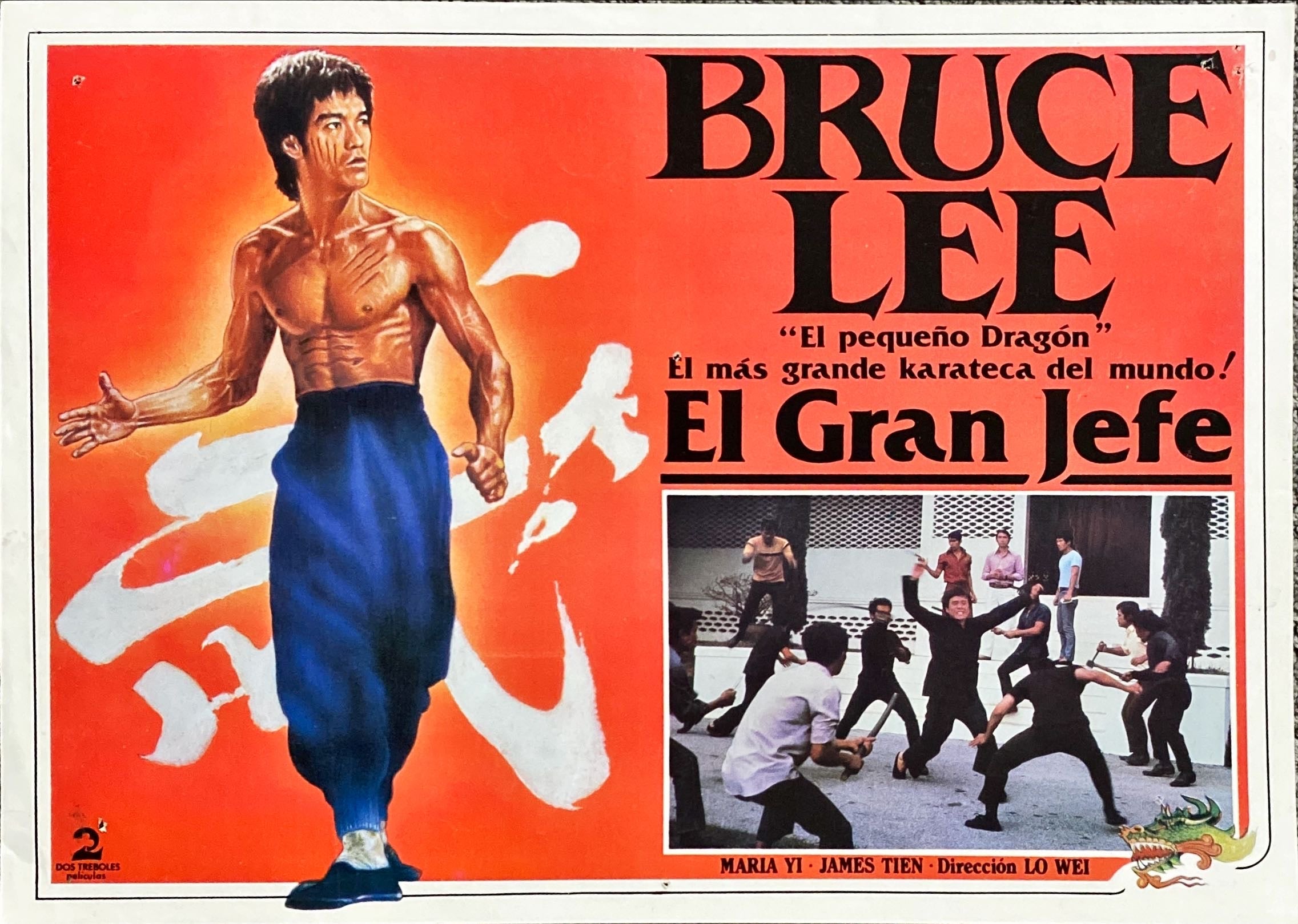 Big Boss (1971) x3 Lobby Cards - MX