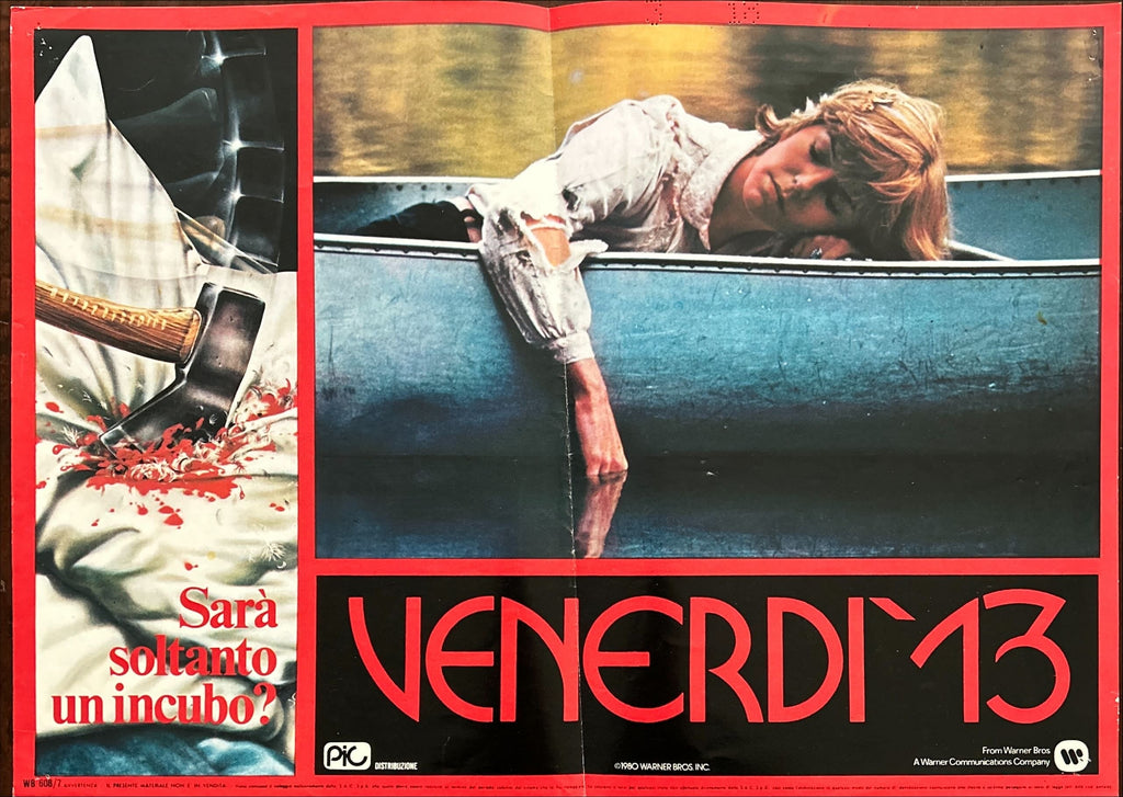 Friday the 13th (1980) x3 Original Movie Photobustas - ITA
