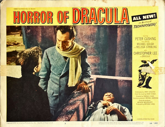 Horror of Dracula (1958) 2X Lobby Cards