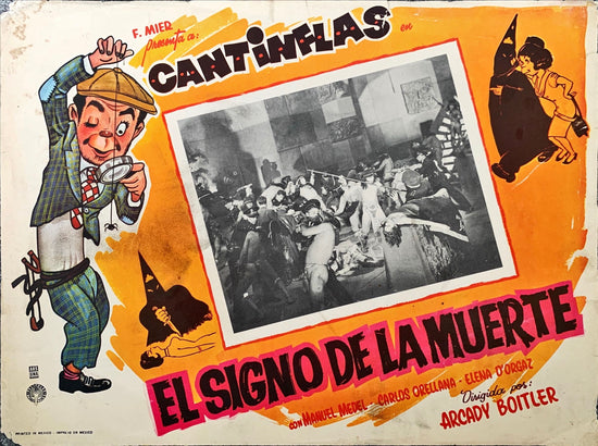 Cantinflas el signo de la muerte Mexican lobby card