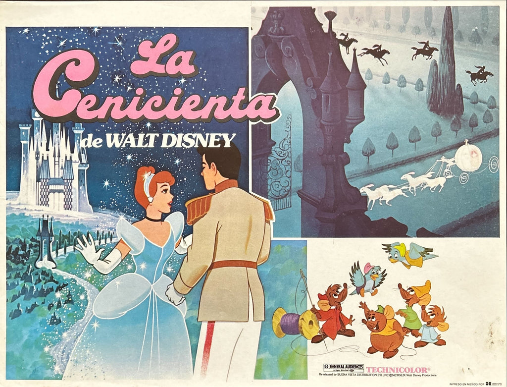 Cinderella (1950) 6x Lobby Cards - MX