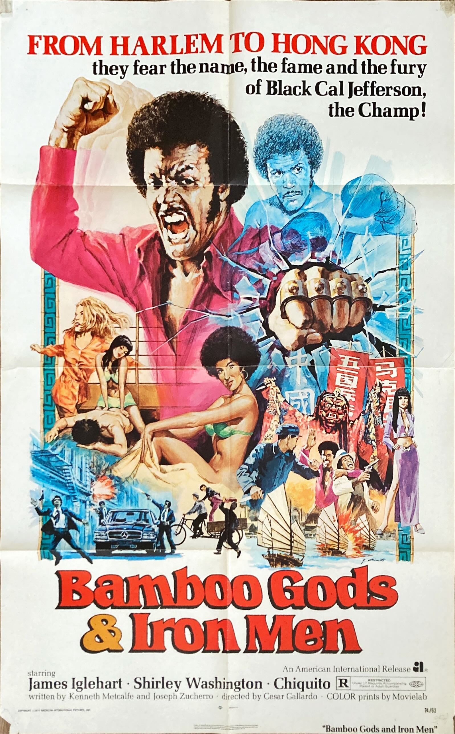 #1009 BAMBOO GODS & IRON MEN 1sh 1974 - blaxploitation