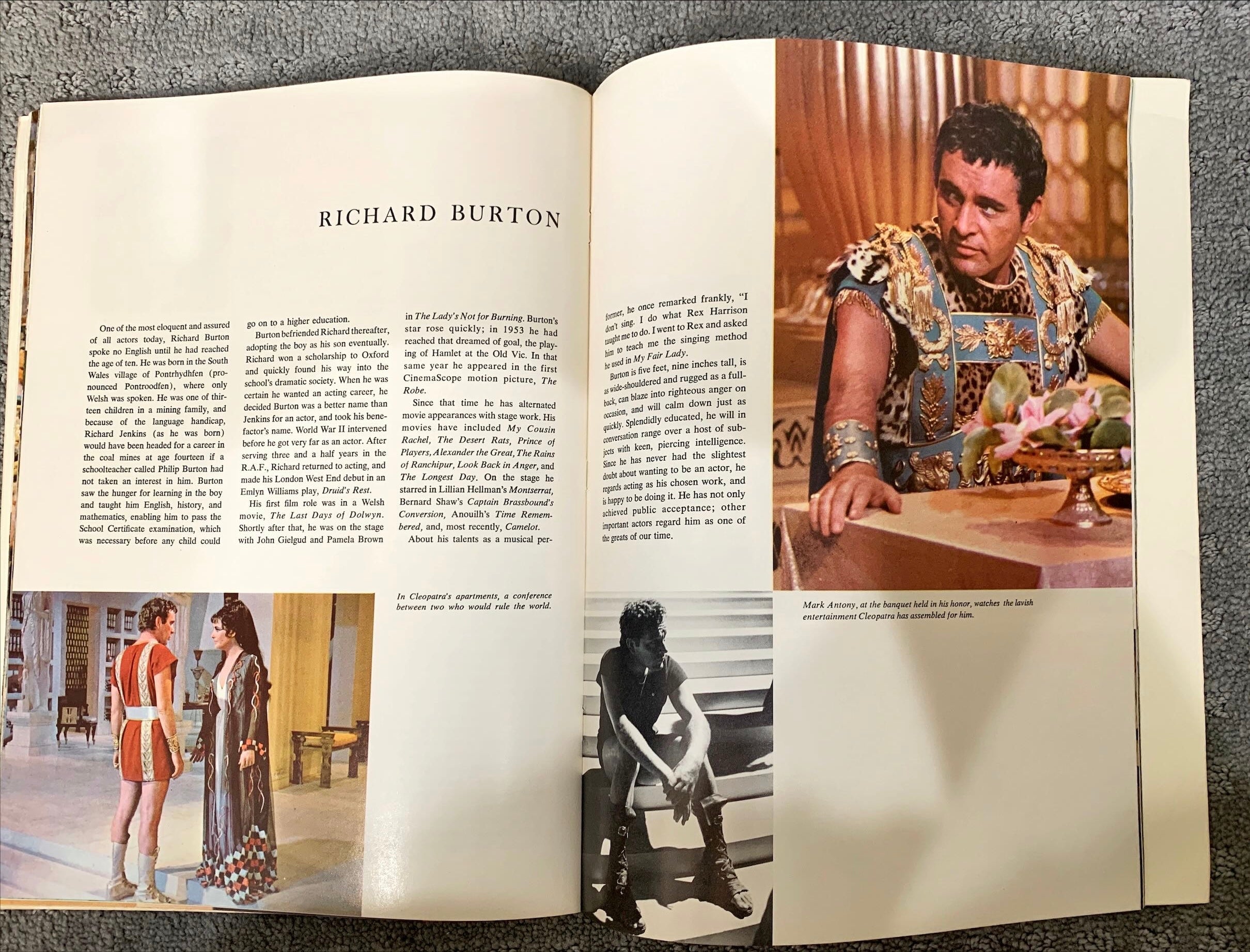 (574) Cleopatra Elizabeth Taylor original movie souvenir book