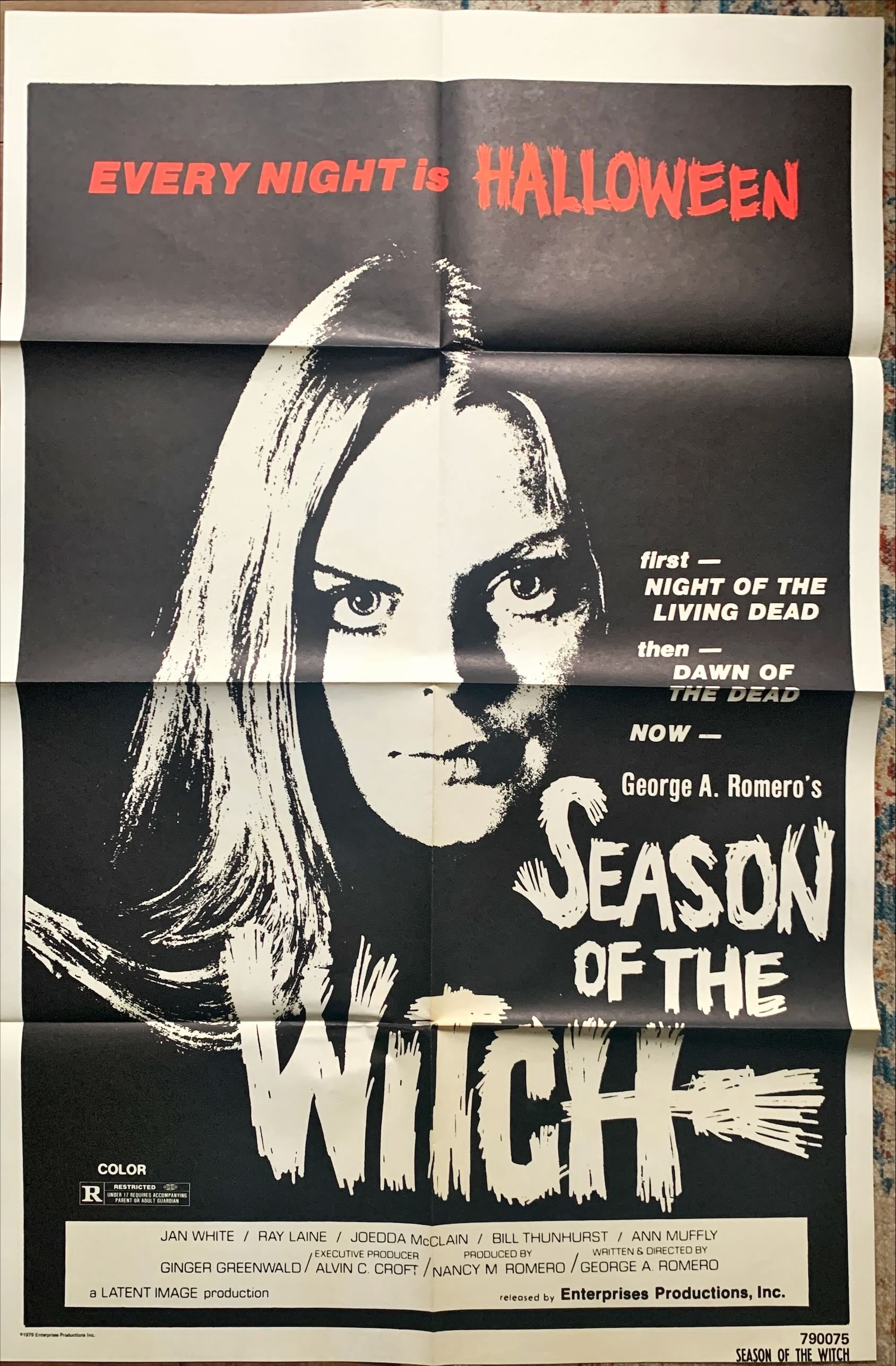 #1495 SEASON OF THE WITCH 1sh 1973 Romero