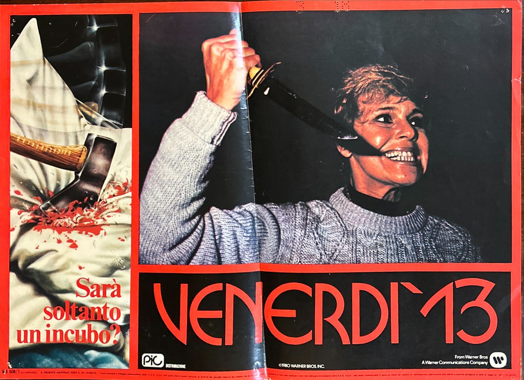 Friday the 13th (1980) x3 Original Movie Photobustas - ITA