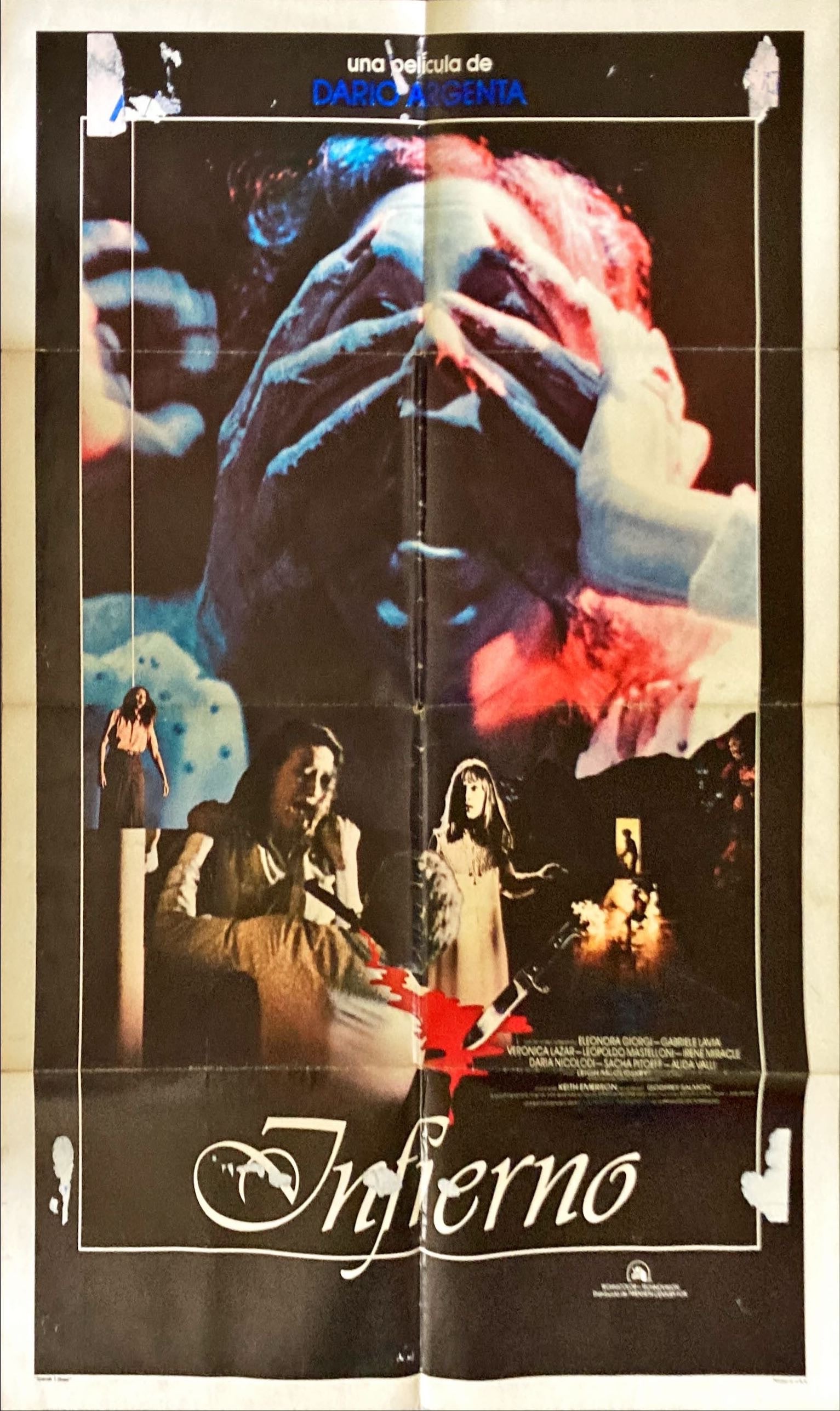 #1092 INFERNO Argentinean movie poster '80 Argento