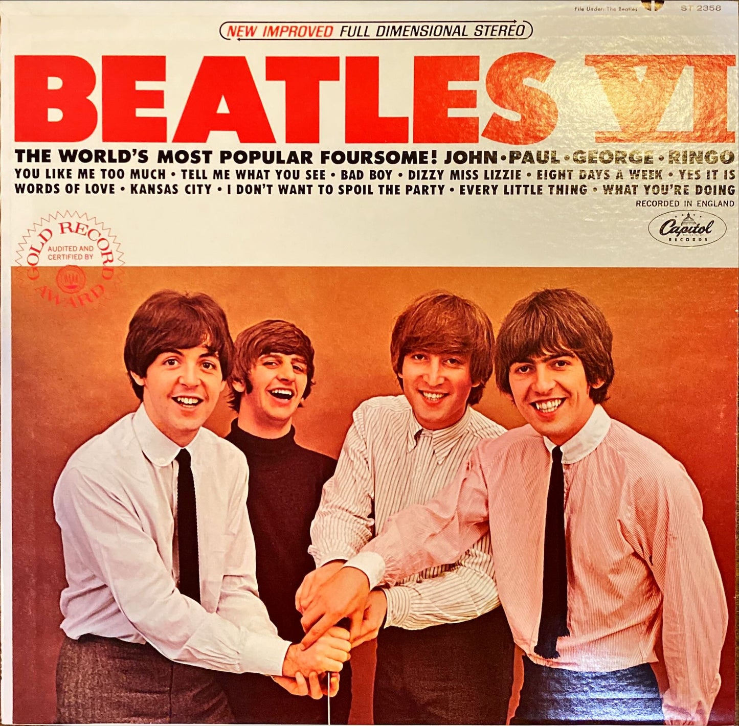The Beatles - Beatles VI 1965 NM Vinyl/LP #R36