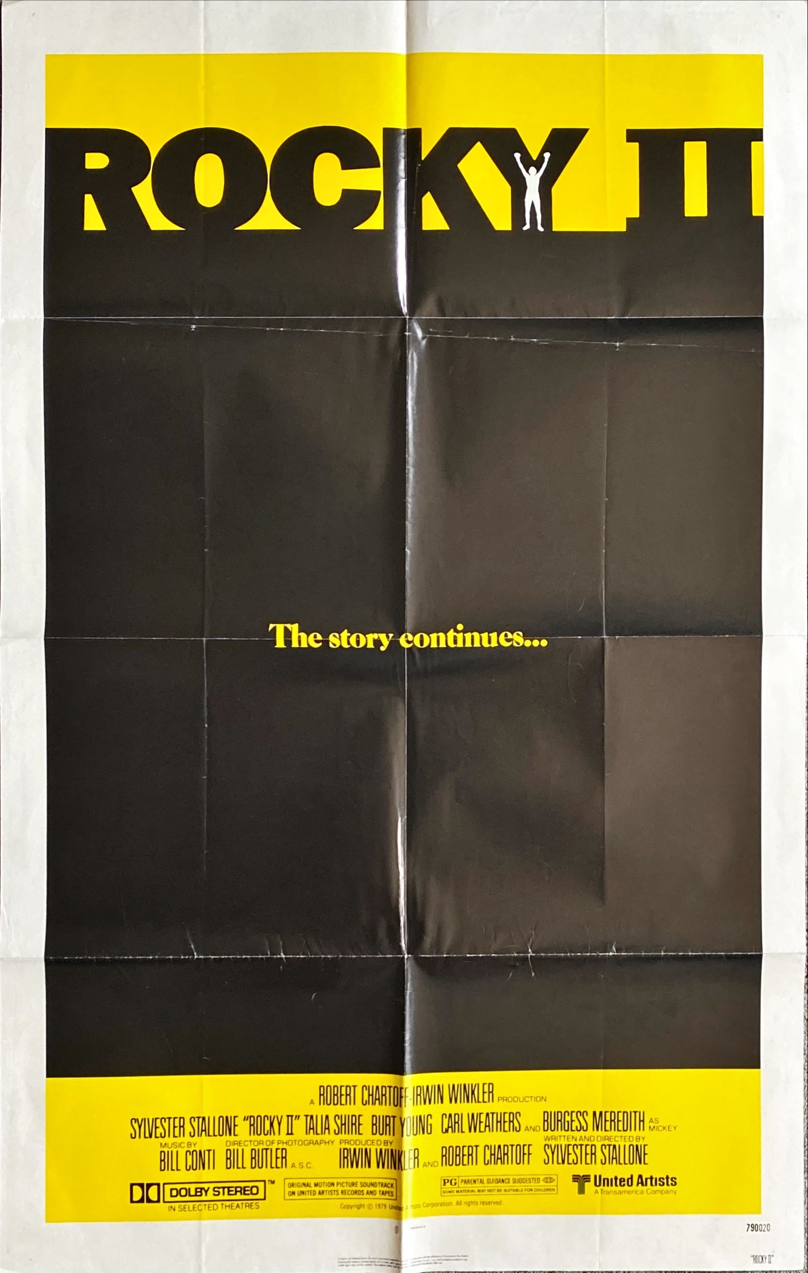 Rocky iI (1979) Original One Sheet Movie Poster