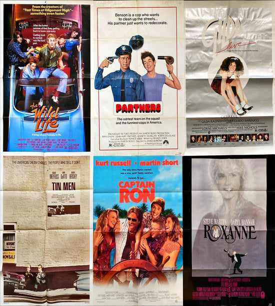 1980s Comedy II Movie Poster Bundle (1980) 6x One Sheet Movie Posters