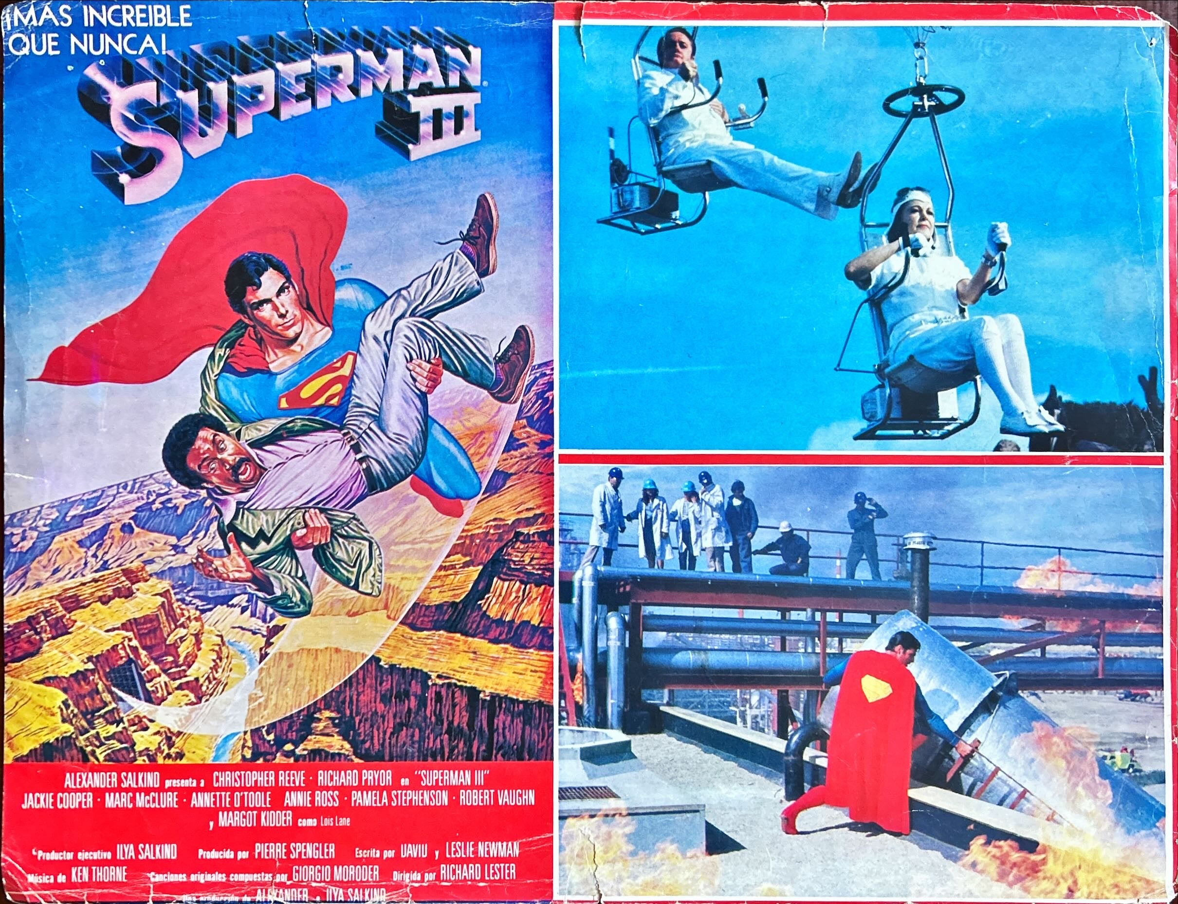 Superman II-III-IV Mexican Lobby Card-Mini Poster bundle