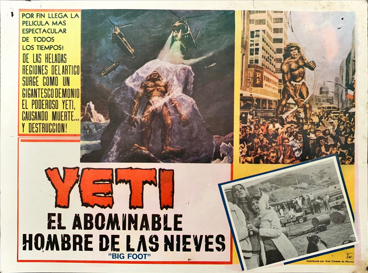 Bigfoot,  Mexican lobby card
