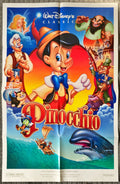 Walt Disney's Pinocchio, DS 1sh R1992 Disney + Ads