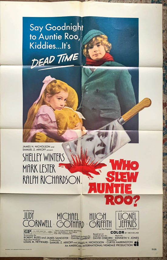 Who Slew Auntie Roo, Original 1 sheet movie poster