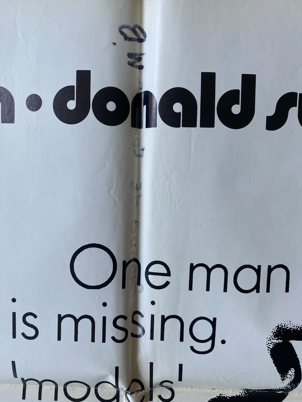 Klute (1971) Jane Fonda Donald Sutherland Original Movie Poster